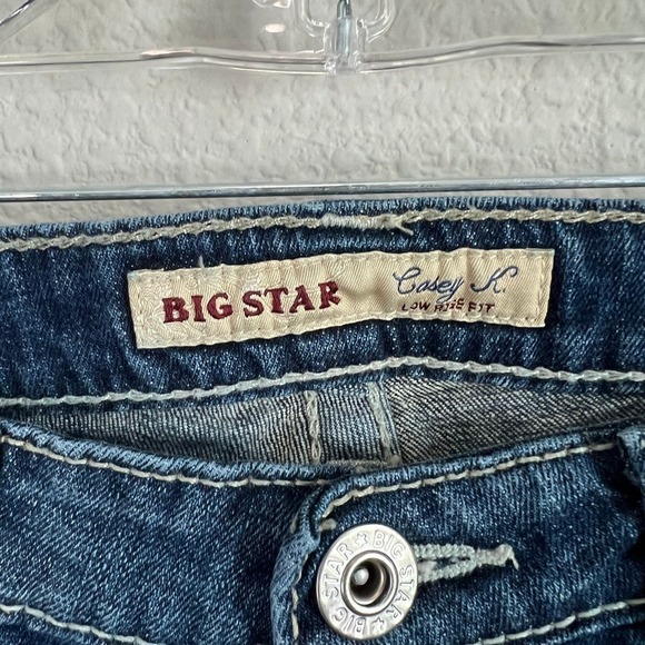 Big Star Casey K Jeans Womens 28 Low Rise Bootcut Stretch Western Cowgirl Hemmed - Picture 4 of 9